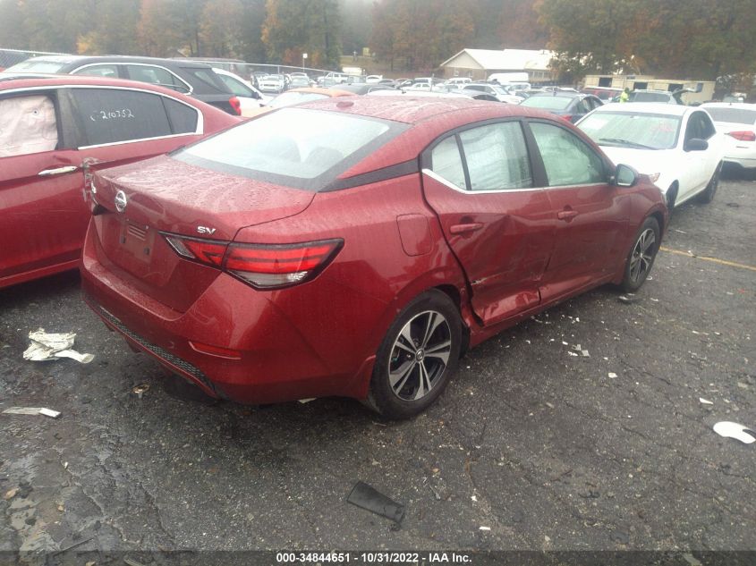 2021 NISSAN SENTRA SV VIN: 3N1AB8CV7MY319124