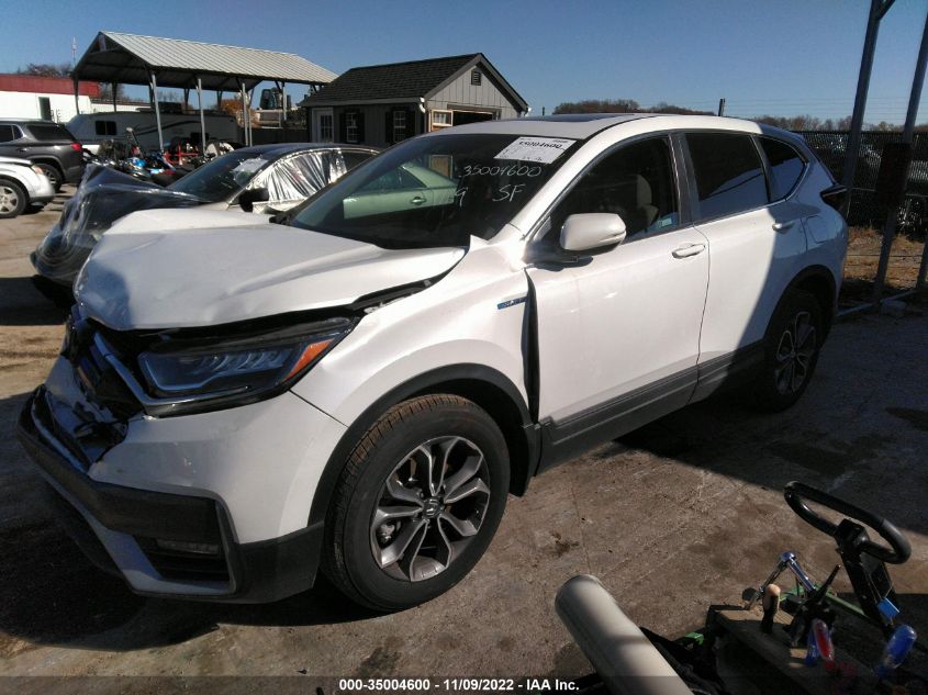 2022 HONDA CR-V HYBRID EX-L VIN: 5J6RT6H81NL023833