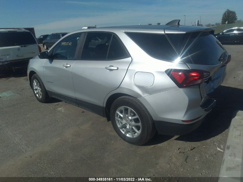2022 CHEVROLET EQUINOX LS VIN: 3GNAXHEV3NS101060