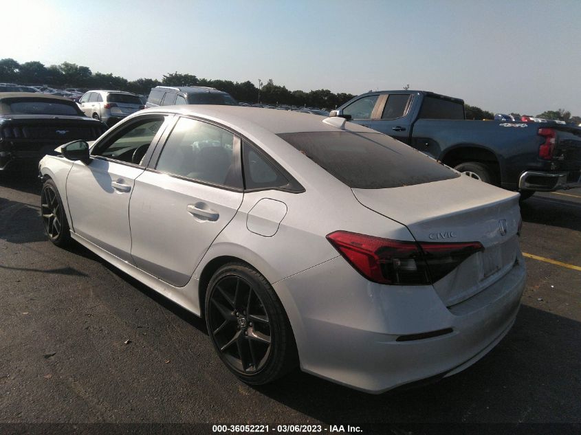 2022 HONDA CIVIC SEDAN SPORT VIN: 2HGFE2F58NH541215