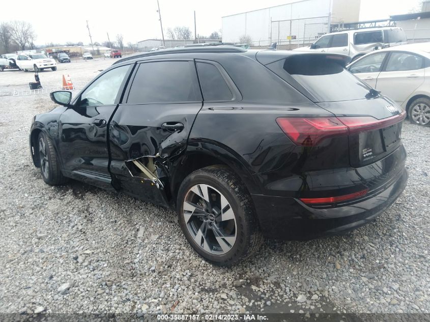 2022 AUDI E-TRON PREMIUM VIN: WA1AAAGE7NB004836