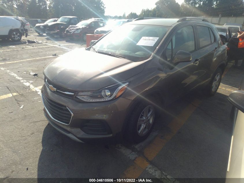 2021 CHEVROLET TRAX LT VIN: KL7CJLSB1MB309476