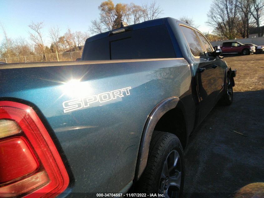 2022 RAM 1500 LARAMIE VIN: 1C6SRFRT8NN387946