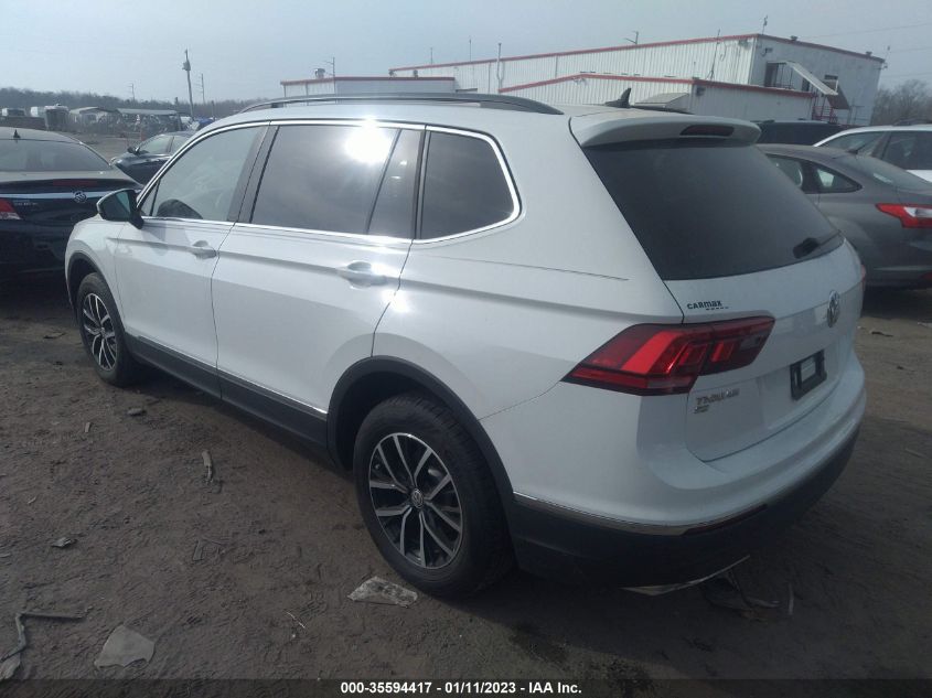 2021 VOLKSWAGEN TIGUAN SE/SE R-LINE BLACK/SEL VIN: 3VV2B7AX9MM121444