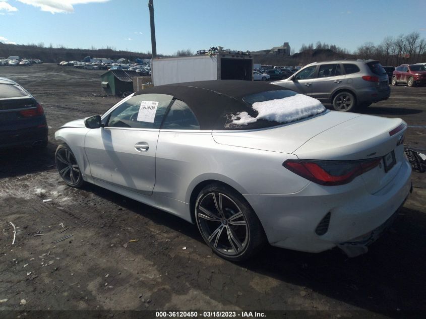 2022 BMW 4 SERIES 430I XDRIVE VIN: WBA43AT0XNCH90746