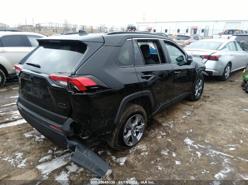 2022 TOYOTA RAV4 HYBRID XLE VIN: 4T3RWRFV2NU058823