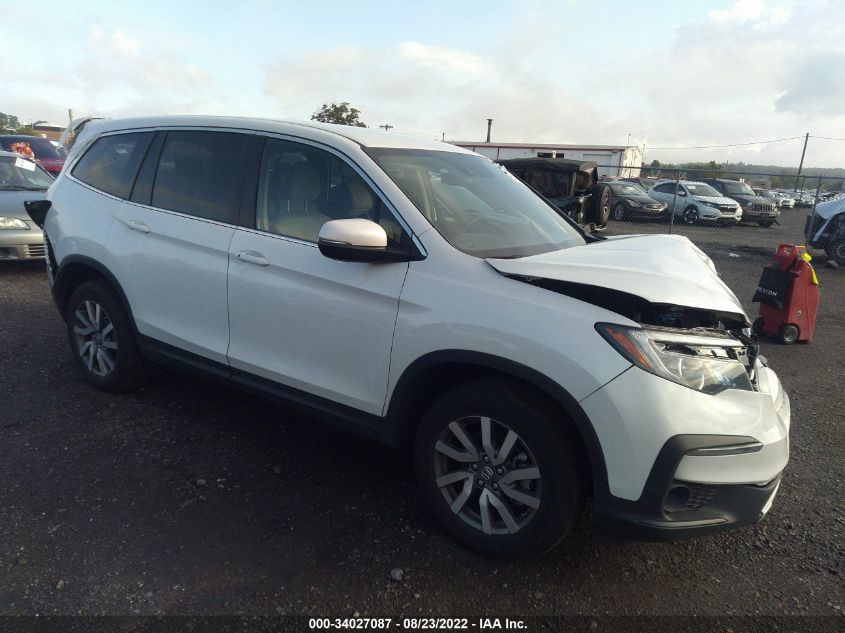 2021 HONDA PILOT EX VIN: 5FNYF6H38MB062806