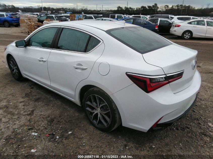 2022 ACURA ILX W/PREMIUM PACKAGE VIN: 19UDE2F7XNA000142