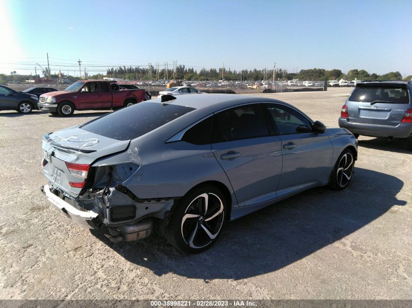 2022 HONDA ACCORD SEDAN SPORT VIN: 1HGCV1F37NA079580