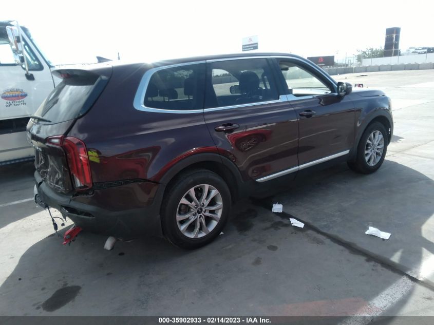 2022 KIA TELLURIDE LX VIN: 5XYP24HC0NG198756
