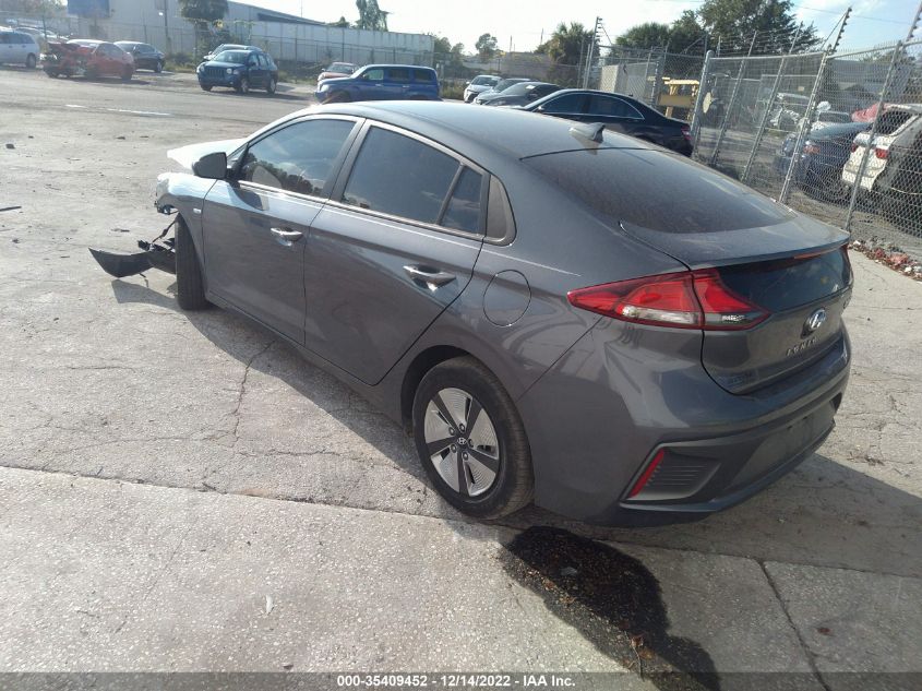 2020 HYUNDAI IONIQ HYBRID BLUE VIN: KMHC65LC3LU207781