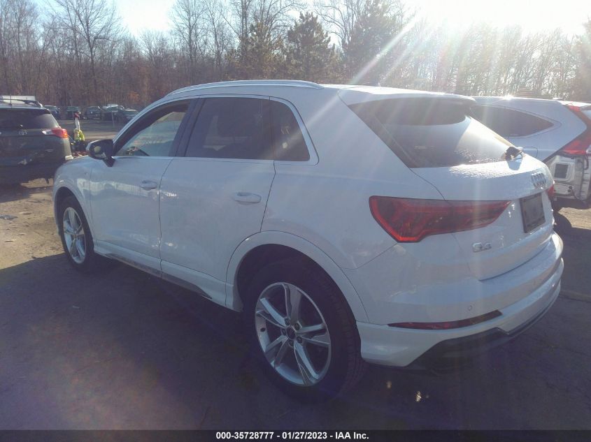 2021 AUDI Q3 S LINE PREMIUM VIN: WA1DECF31M1025814