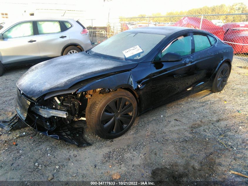 2022 TESLA MODEL S PLAID VIN: 5YJSA1E65NF479159