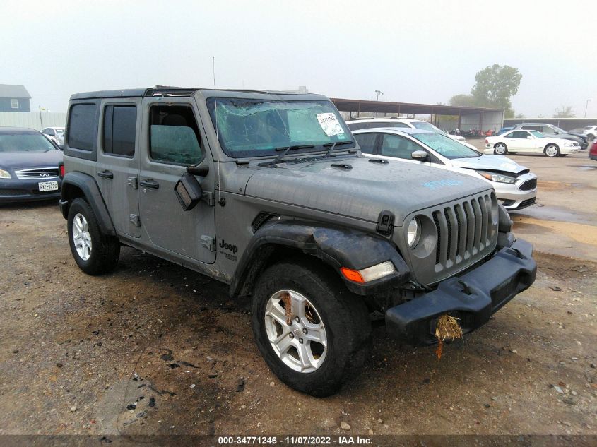 2021 JEEP WRANGLER UNLIMITED SPORT VIN: 1C4HJXKN4MW841114