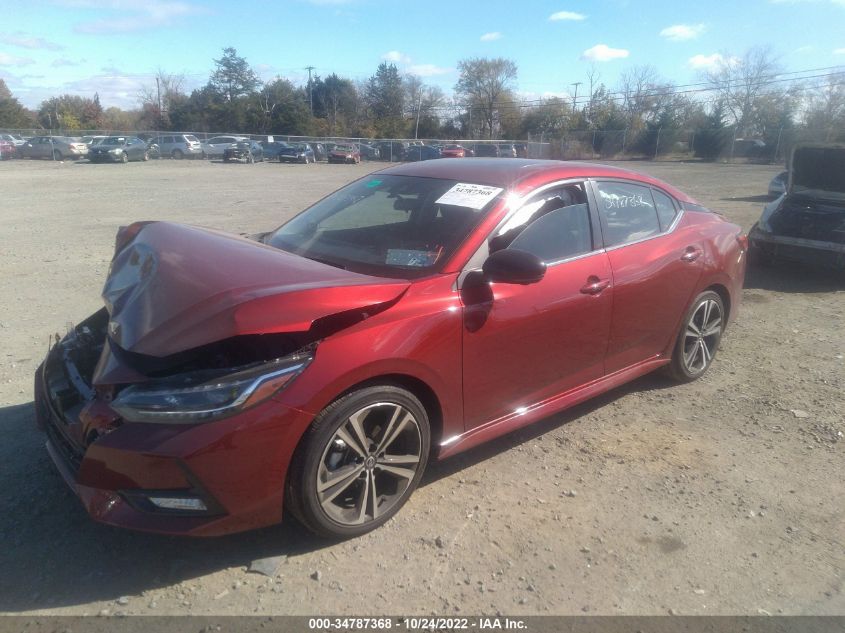 2022 NISSAN SENTRA SR VIN: 3N1AB8DVXNY277404