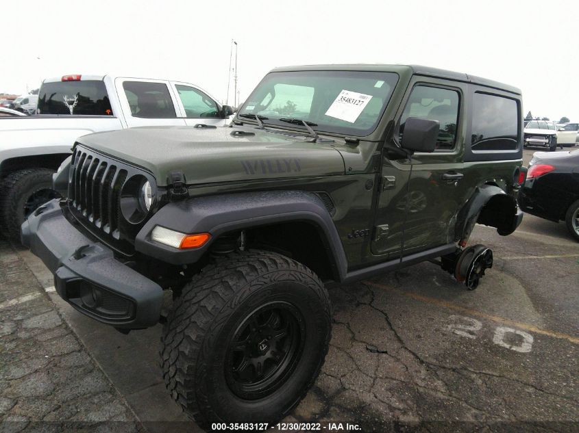 2020 JEEP WRANGLER WILLYS SPORT VIN: 1C4GJXAN7LW292309