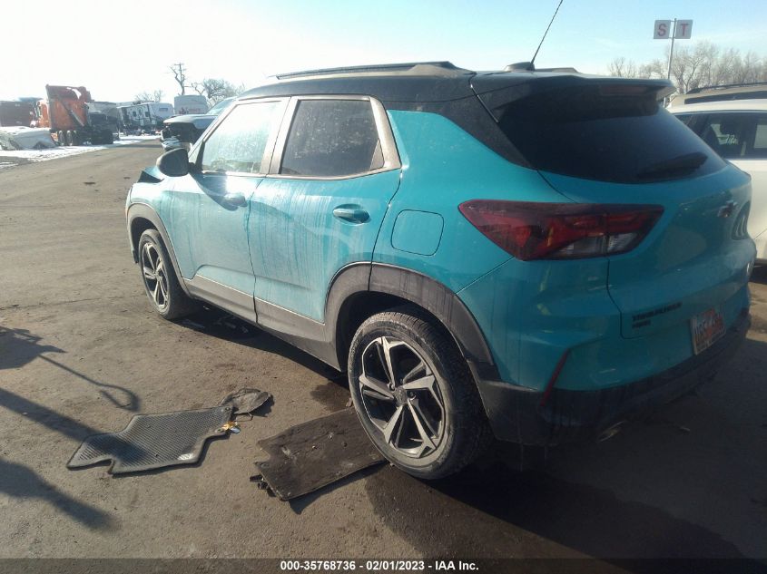 2021 CHEVROLET TRAILBLAZER RS VIN: KL79MUSL3MB159824