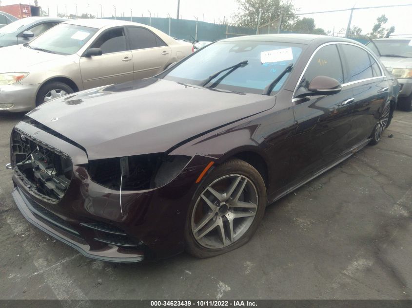 2021 MERCEDES-BENZ S-CLASS S 580 VIN: W1K6G7GB3MA016270