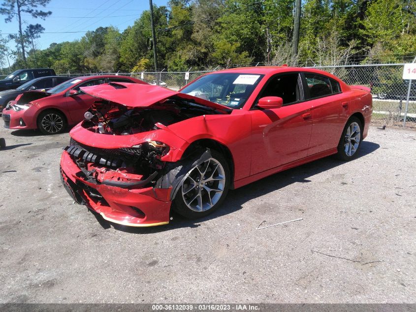 2022 DODGE CHARGER GT VIN: 2C3CDXHG1NH166028