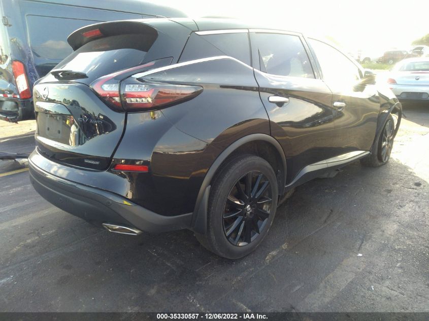 2022 NISSAN MURANO SV VIN: 5N1AZ2BS5NC108166