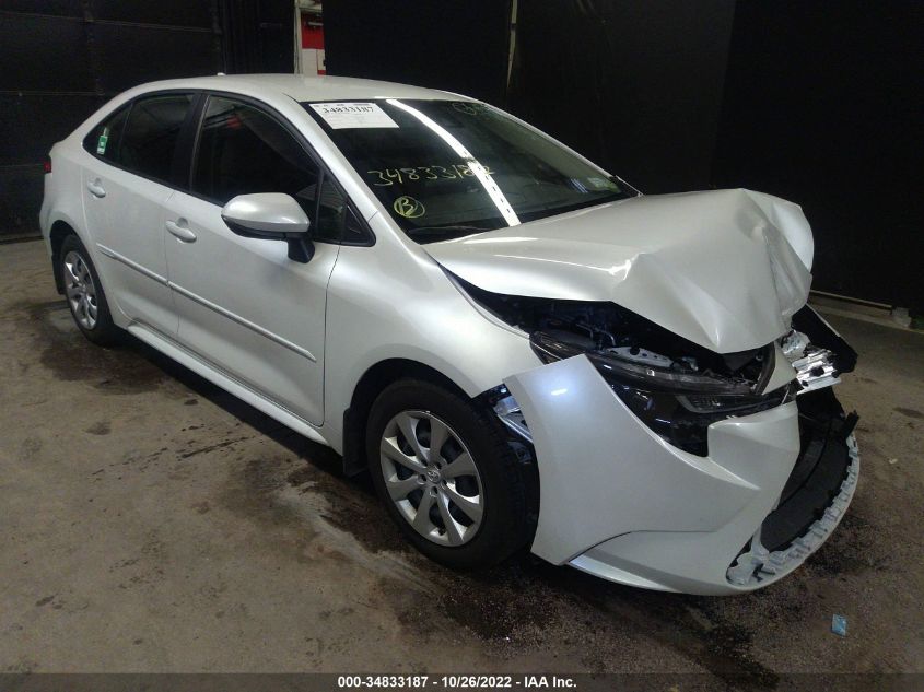 2022 TOYOTA COROLLA LE VIN: JTDEPMAE9NJ197593