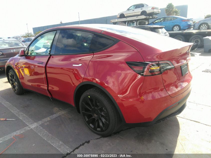 2023 TESLA MODEL Y LONG RANGE VIN: 7SAYGDEE4PF617846