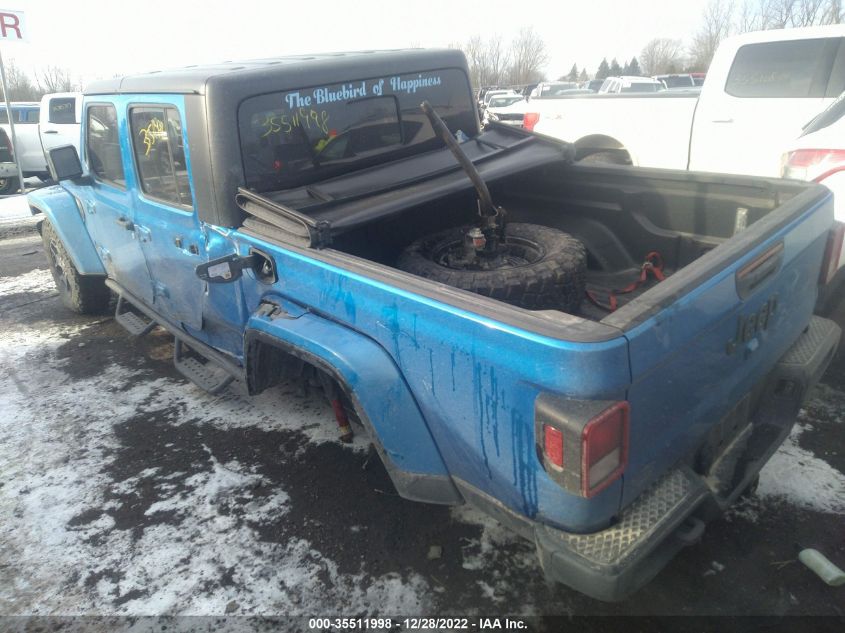 2021 JEEP GLADIATOR WILLYS VIN: 1C6HJTAG9ML541637