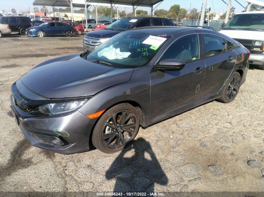 2021 HONDA CIVIC SEDAN SPORT VIN: 2HGFC2F89MH526284