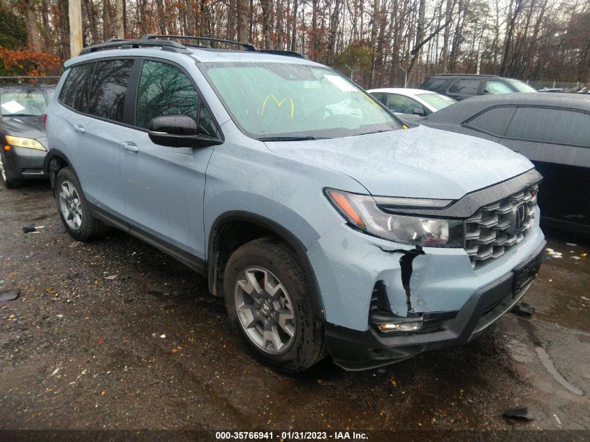 2022 HONDA PASSPORT TRAILSPORT VIN: 5FNYF8H62NB010952