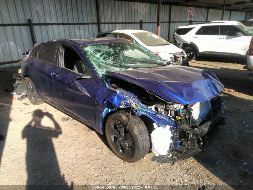 2022 HYUNDAI ELANTRA HYBRID BLUE VIN: KMHLM4AJ2NU031505