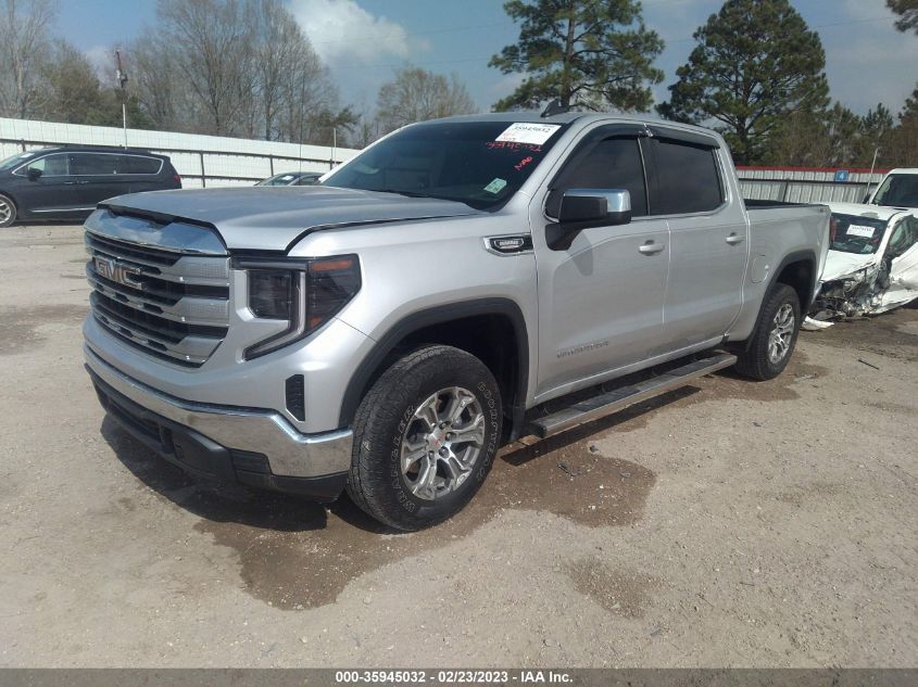 2022 GMC SIERRA 1500 SLE VIN: 3GTUUBET5NG553332