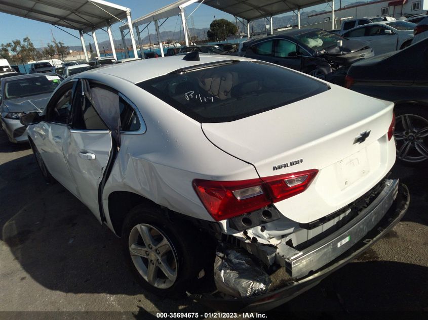2022 CHEVROLET MALIBU LS VIN: 1G1ZB5ST0NF208351
