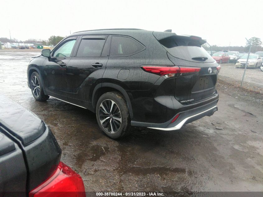 2021 TOYOTA HIGHLANDER XSE VIN: 5TDLZRBH8MS120464