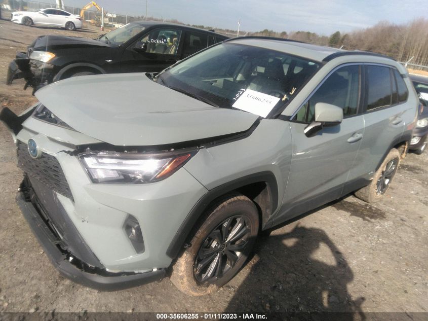 2022 TOYOTA RAV4 HYBRID XLE PREMIUM VIN: 4T3B6RFV5NU072104