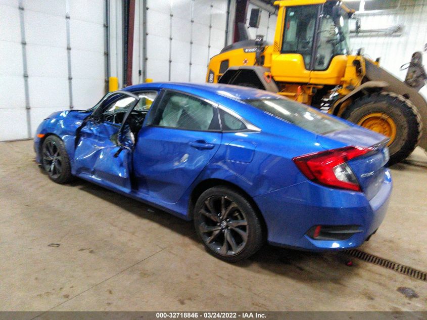 2021 HONDA CIVIC SEDAN SPORT VIN: 2HGFC2F89MH522848
