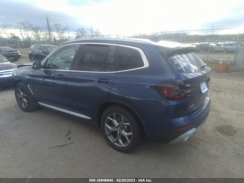 2022 BMW X3 XDRIVE30I VIN: WBX57DP00NN171486