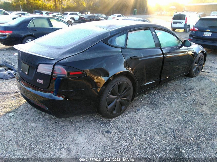 2022 TESLA MODEL S PLAID VIN: 5YJSA1E65NF479159