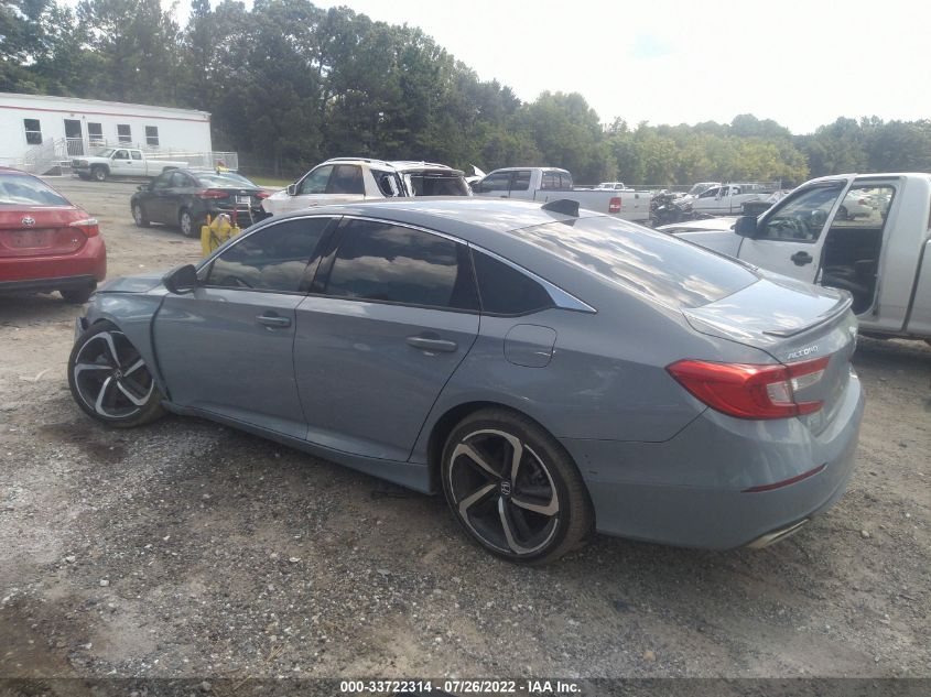 2021 HONDA ACCORD SEDAN SPORT VIN: 1HGCV2F32MA009621