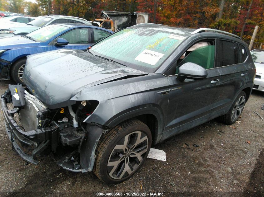 2022 VOLKSWAGEN TAOS SEL VIN: 3VV2X7B27NM031148