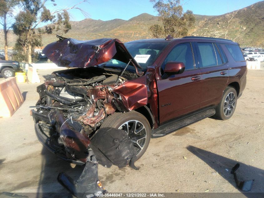 2022 CHEVROLET TAHOE RST VIN: 1GNSKRKD7NR163939