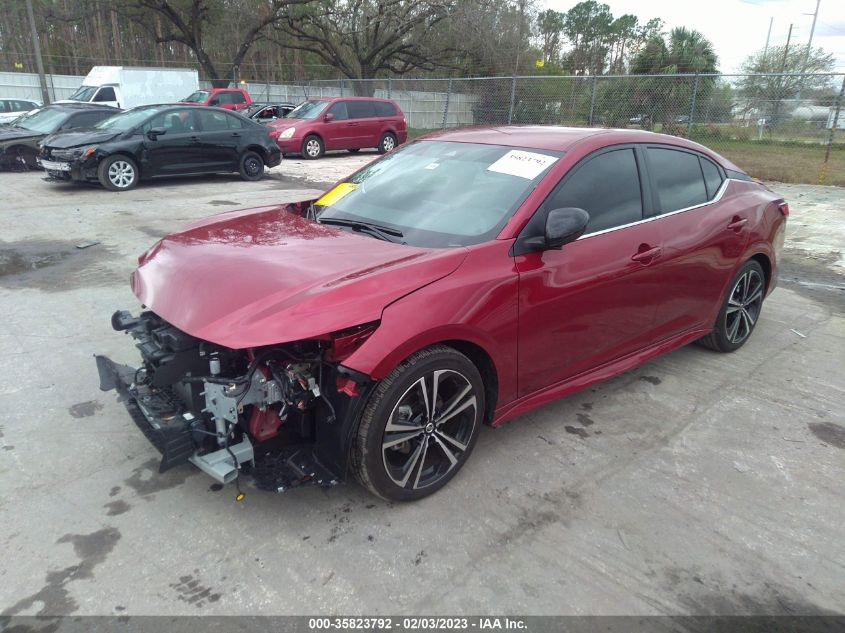 2022 NISSAN SENTRA SR VIN: 3N1AB8DV0NY264449