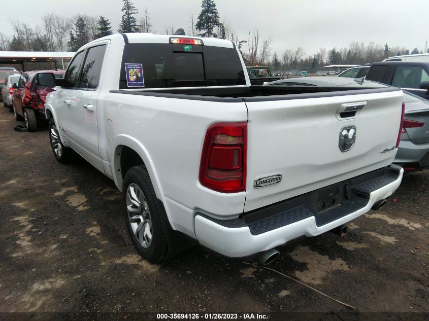 2021 RAM 1500 LONGHORN VIN: 1C6SRFKT3MN528673