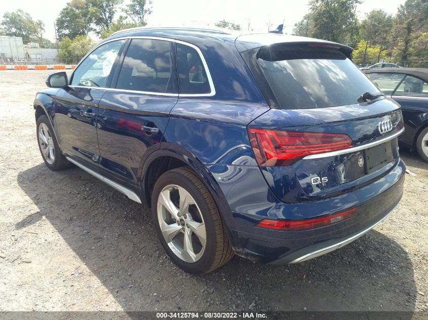 2021 AUDI Q5 PREMIUM PLUS VIN: WA1BAAFYXM2037604