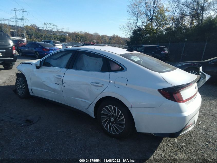 2022 HYUNDAI SONATA HYBRID SEL VIN: KMHL34JJXNA051926