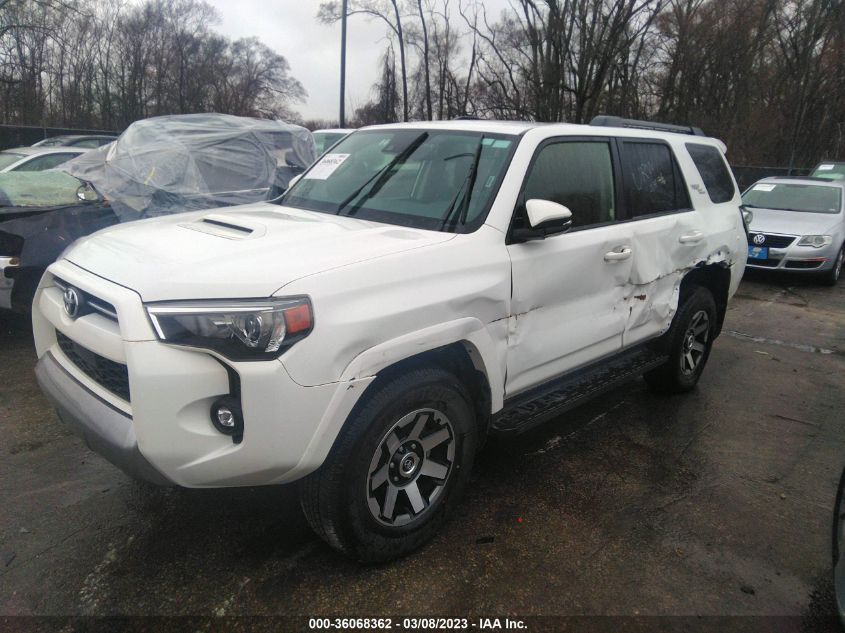 2022 TOYOTA 4RUNNER TRD OFF ROAD PREMIUM VIN: JTERU5JR1N6052632