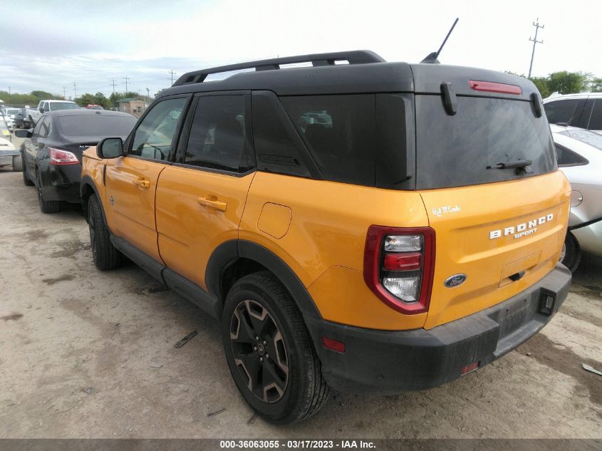 2022 FORD BRONCO SPORT OUTER BANKS VIN: 3FMCR9C66NRD45303