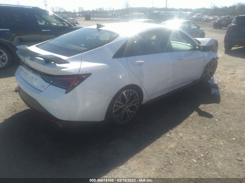 2022 HYUNDAI ELANTRA N VIN: KMHLW4AK1NU008669