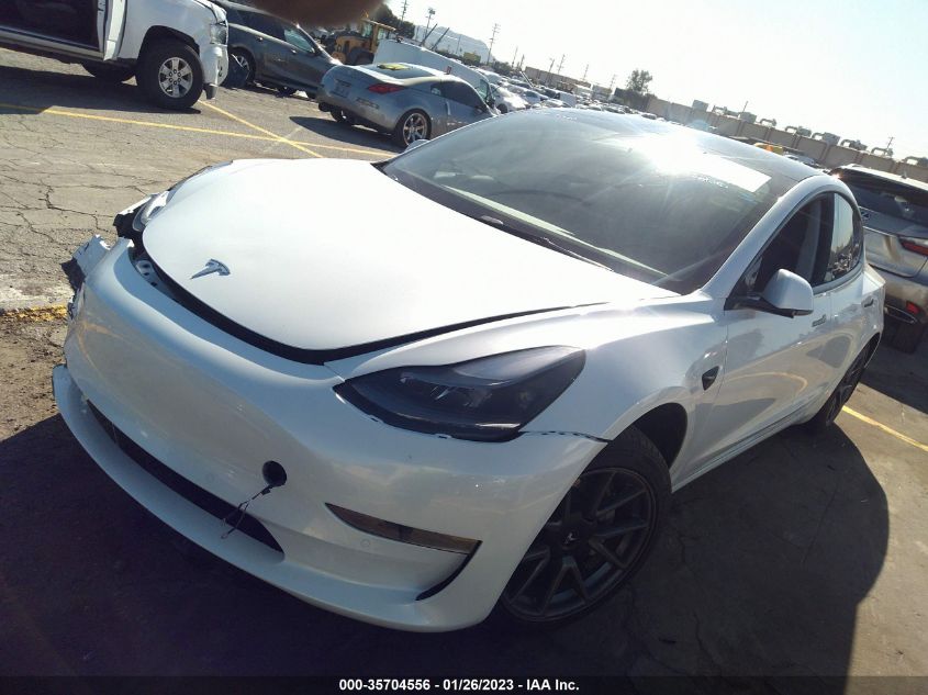 2022 TESLA MODEL 3 VIN: 5YJ3E1EA8NF113371