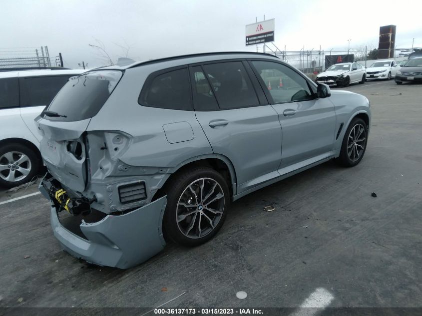 2022 BMW X3 SDRIVE30I VIN: 5UX43DP0XN9K60977