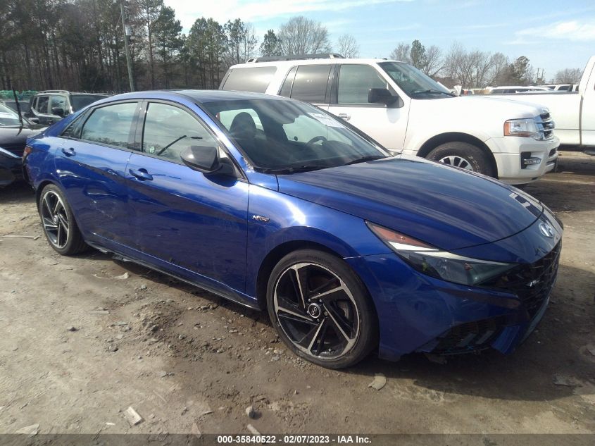 2022 HYUNDAI ELANTRA N LINE VIN: KMHLR4AF0NU237581